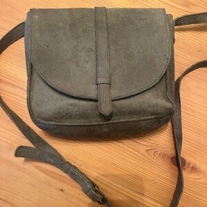 Olive green Able leather crossbody satchel
